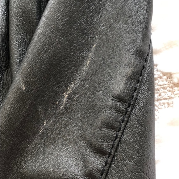 Zara black leather jacket - Picture 8 of 8